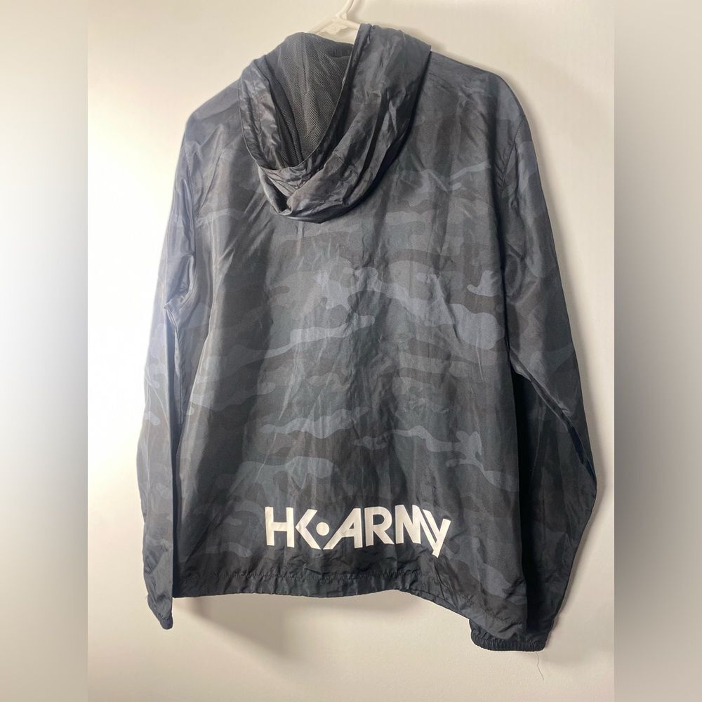 HK Army Men's Black Camouflage Windbreaker - Picture 2 of 8